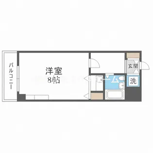 コーポラスムツミ【3階】の間取り