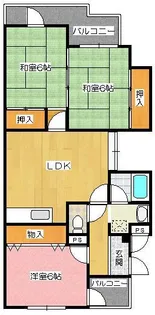 マンション・アメニティPartII【2階】の間取り
