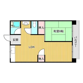 ハイツ米屋【2階】の間取り