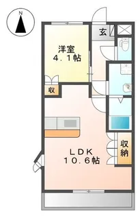 エトワール新在家【5階】の間取り
