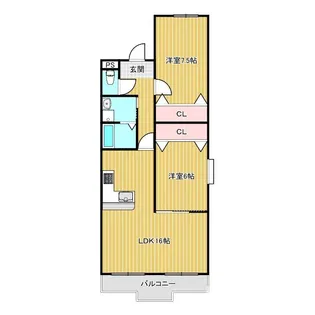 パピヨンさわらぎ【3階】の間取り