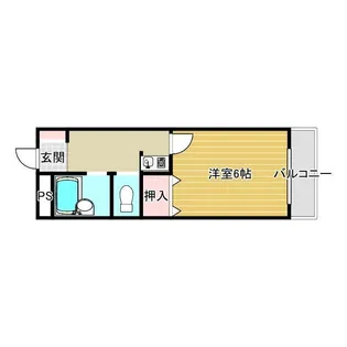 サンピア南茨木【1階】の間取り