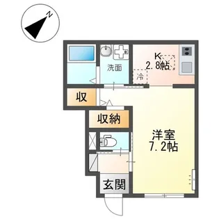 (仮称)吹田市新芦屋新築アパート【1階】の間取り
