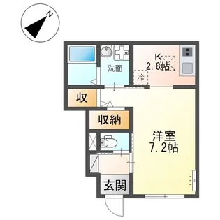 (仮称)吹田市新芦屋新築アパート【1階】の間取り