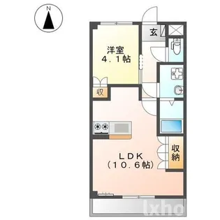 エトワール新在家【5階】の間取り