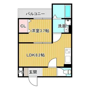 フォレ下穂積【3階】の間取り