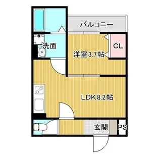フォレ下穂積【1階】の間取り
