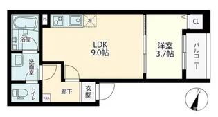 ポラリス摂津 R棟【2階】の間取り