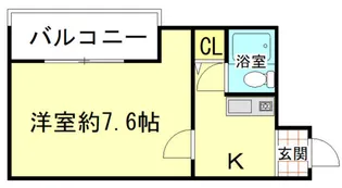 ロイヤル摂津D棟【3階】の間取り