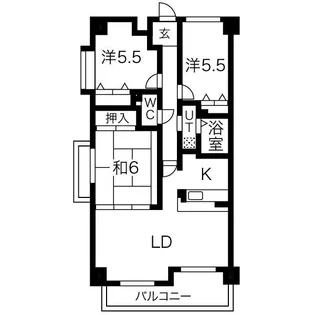 エトワール【1階】の間取り