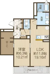 ローズメゾンY【3階】の間取り