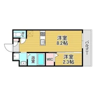 リアコート千里丘ⅠSOUTH【3階】の間取り