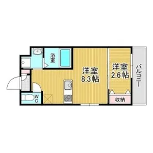 リアコート千里丘ⅠSOUTH【3階】の間取り