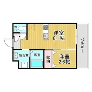 リアコート千里丘ⅠSOUTH【3階】の間取り