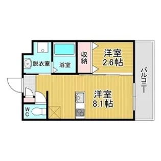 リアコート千里丘ⅠSOUTH【3階】の間取り