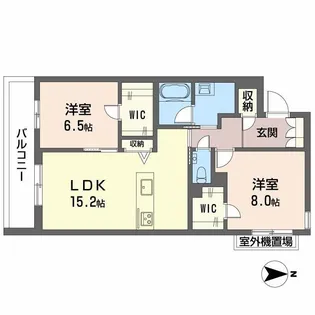 シャーメゾングランレーヴ【3階】の間取り