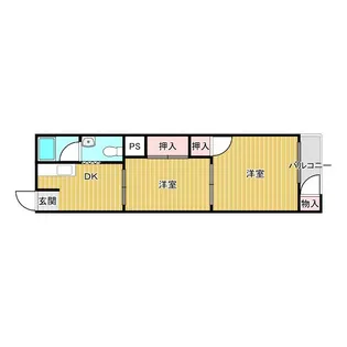 三和第8マンション【2階】の間取り