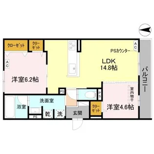 TORISIA千里丘Ⅲ【1階】の間取り