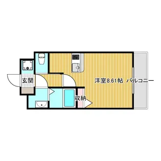 ロイス南茨木【5階】の間取り
