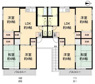 クレアトゥール新堂B棟【1階】の間取り