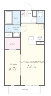 スプランドゥール春日【1階】の間取り