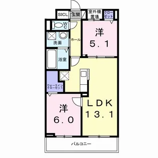 マストリア【2階】の間取り