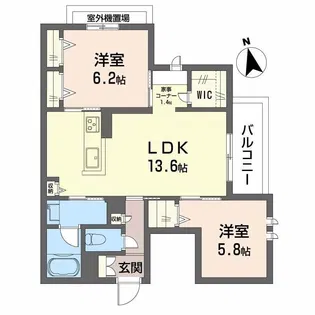シャーメゾン ひいらぎ【3階】の間取り