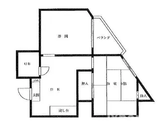 グローリィ岡村Ⅲ【2階】の間取り