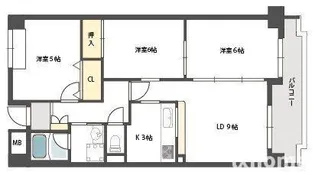 リアライズ安威【2階】の間取り