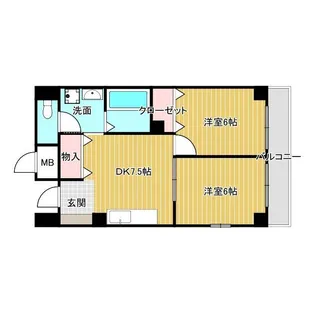 サンピア南茨木【2階】の間取り