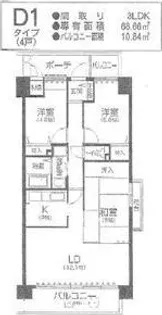 グリーンヒルパートII【1階】の間取り