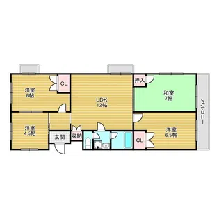ゼンコウコーポラス6番館【3階】の間取り
