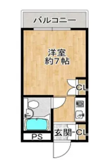 南風荘【2階】の間取り
