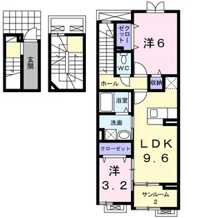 グランデージ【3階】の間取り