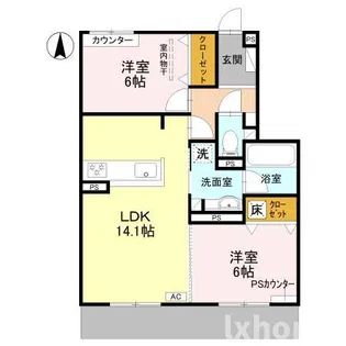 パークサイドファーム【1階】の間取り