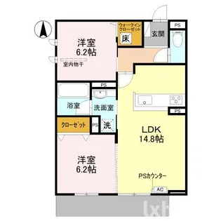 パークサイドファーム【1階】の間取り