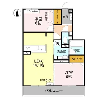 パークサイドファーム【3階】の間取り