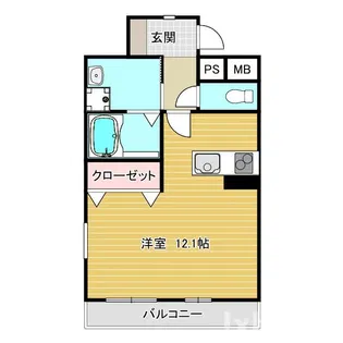 レフィナード茨木【3階】の間取り