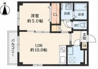 TOLERANCIA吹田千里丘【2階】の間取り