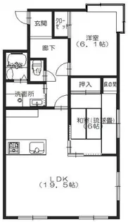 ファミール新和【2階】の間取り