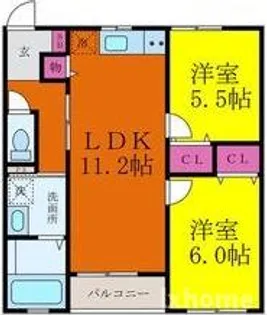 富士林プラザ11番館【1階】の間取り