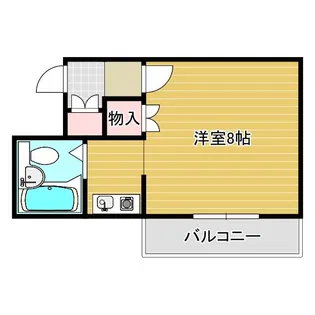 リュバンベール摂津【3階】の間取り