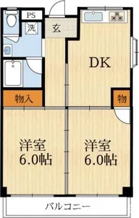 ホワイトピア中西【3階】の間取り