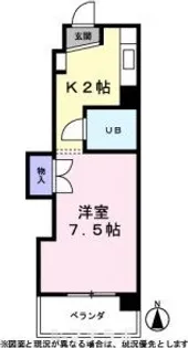 コーポ伊勢山【5D号室】の間取り