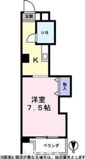 コーポ伊勢山【5B号室】の間取り