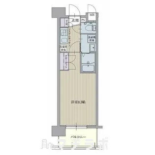 パルティール黒川【2階】の間取り