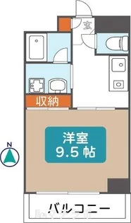 ライジングヴィラ葵【6階】の間取り