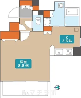 プレサンス泉セレグレード【8階】の間取り