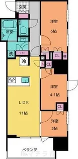 GRAN PASEO名古屋伏見【303号室】の間取り