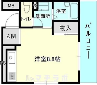 シェルコート則武【2階】の間取り